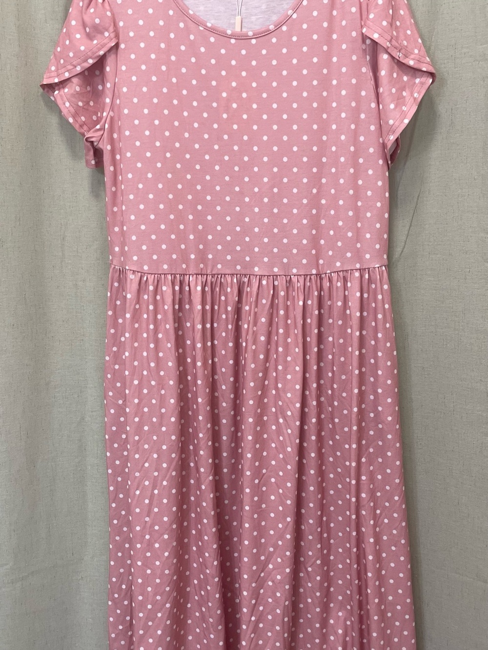 Girls' Pink Polka Dot Dress